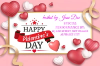 valentines day Rótulo template