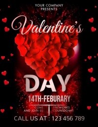 Noir Valentine's Day Event Flyer Template