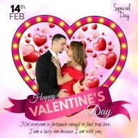 VALENTINES DAY Carré (1:1) template