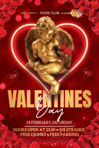 Valentines Day Banner 4' × 6' template