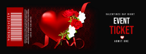 Valentines day Facebook-coverfoto template