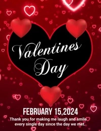 valentines day Flyer (US Letter) template