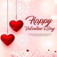 Valentines day Square (1:1) template