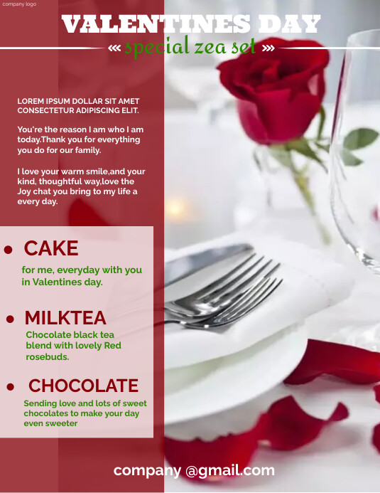 Valentines Day Dinner Template PosterMyWall