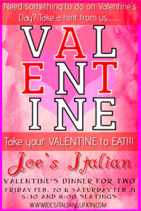 Customizable Design Templates for Valentine Dinner | PosterMyWall