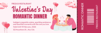 Valentines Day Dinner Ticket E-poskop template