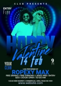 Valentines Day Flyer A1 template