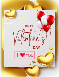 VALENTINES DAY FLYER ใบปลิว (US Letter) template