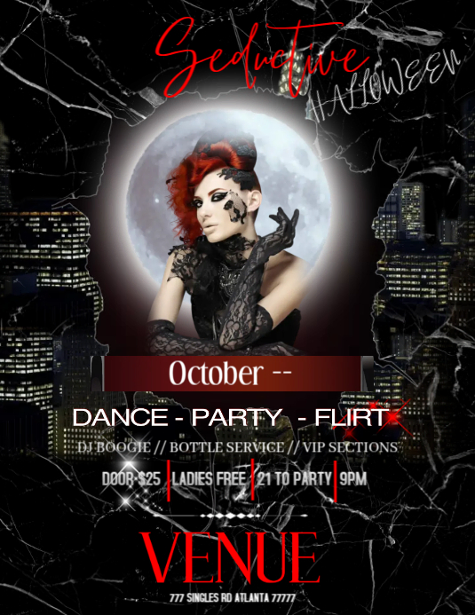 Anti Halloween party Ulotka (US Letter) template