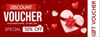 Valentines Day Gift Voucher Template Facebook Cover Photo