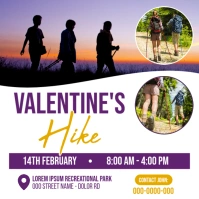 Valentines day hike, valentine’s activities Instagram Post template