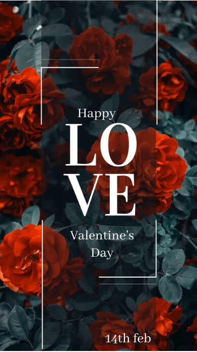 Valentines Day Instagram Story Template PosterMyWall Valentines Day Instagram Story Template PosterMyWall