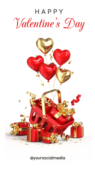 Valentines Day Instagram Story Template PosterMyWall Valentines Day Instagram Story Template PosterMyWall