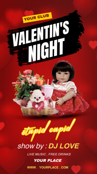 Valentines Day Instagram Story Template PosterMyWall Valentines Day Instagram Story Template PosterMyWall