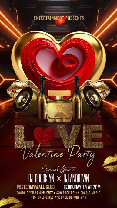 valentines day instagram story Template PosterMyWall valentines day instagram story Template PosterMyWall