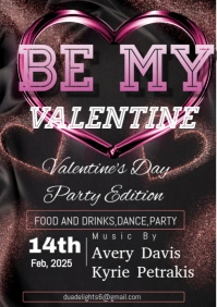Valentines day party A1 template