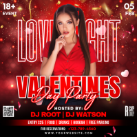 Valentines Day Party Square (1:1) template