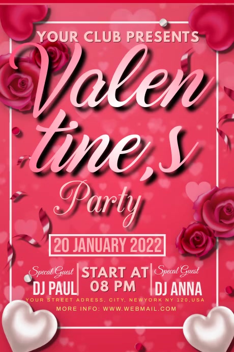 Copy of VALENTINES DAY PARTY | PosterMyWall