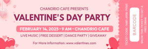 Valentines Day Party Encabezado de correo electrónico template