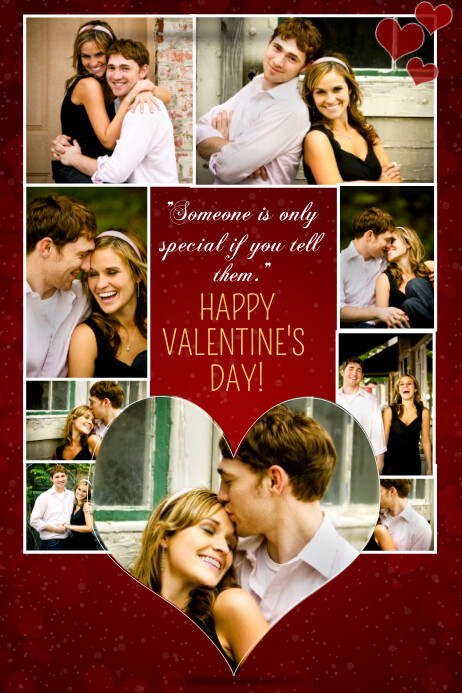 Valentines Day Photo Collage Template Postermywall