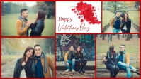 Valentines day photo collage template Digital Display (16:9)