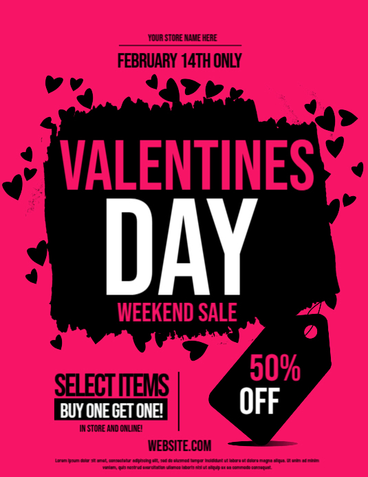Valentines Day Sale Template Postermywall