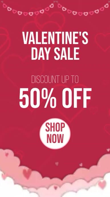 Valentines Day Sale Instagram Story template