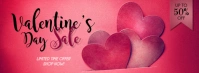 Valentines Day Sale Facebook Cover template