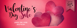 Merah Muda Valentine's Day Sale Facebook-coverfoto Template