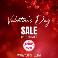 valentines day sale flyer Post Instagram template