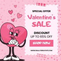Valentines Day Sale Template Instagram Post