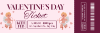 Valentines Day Ticket E-Mail-Überschrift template