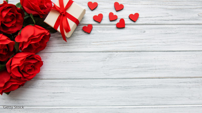 valentines day zoom background no text งานนำเสนอ Presentation (16:9) template