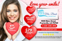 Valentines Dental Ads Etiket template