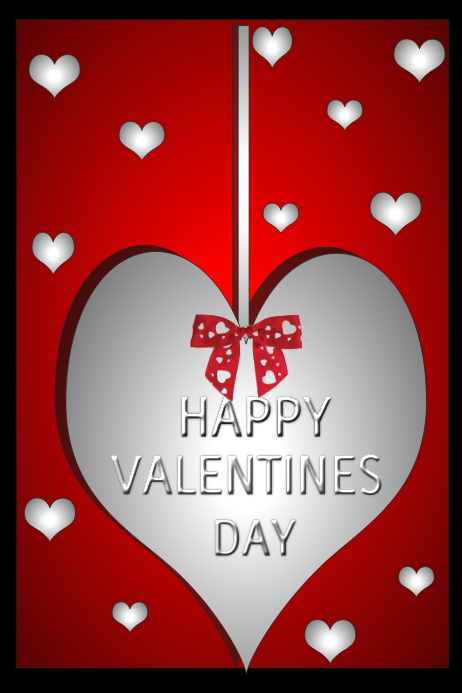 Valentines Poster template