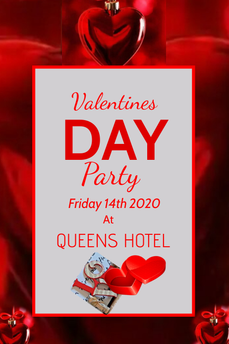 Valentines Poster template