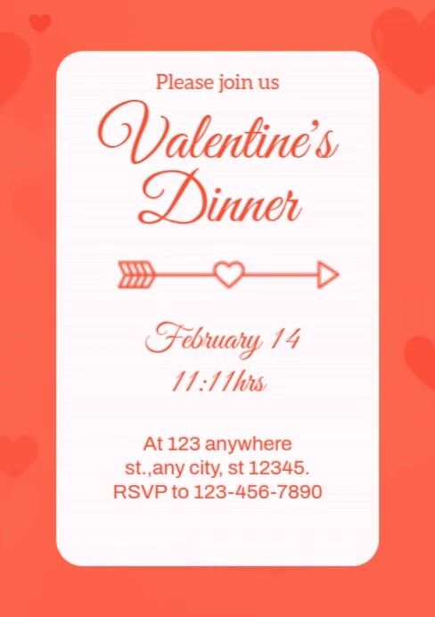 Valentines Dinner Template PosterMyWall