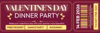 Valentines Dinner Ticket Koptekst e-mail template