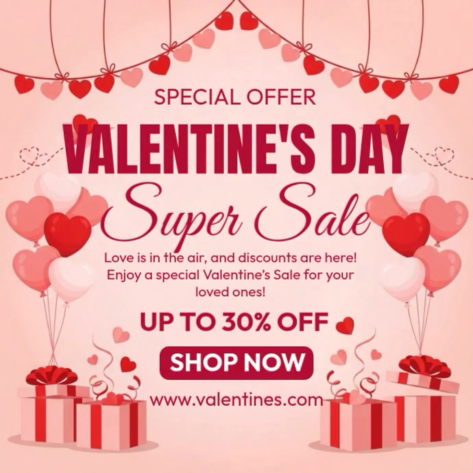 Valentines Discount Template | PosterMyWall display picture 2