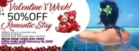 Valentines Discount Romantic Stay Ikhava Yesithombe se-Facebook template