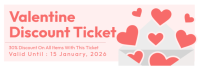 Valentines Discount Ticket Email Header template