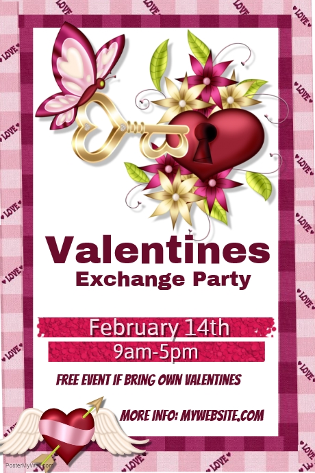 Valentines Exchange Party Template | PosterMyWall
