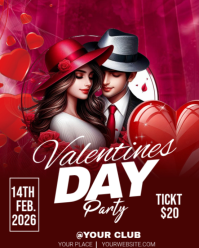 VALENTINES FLYER Instagram Portrait template