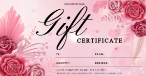 VALENTINES GIFT CARD ภาพที่แชร์บน Facebook template