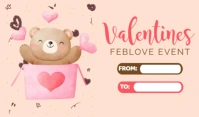 Valentines Gift Tag Etiqueta template