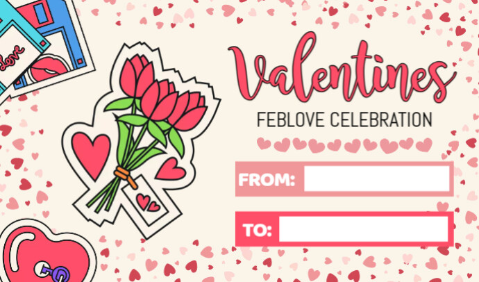 valentines-gift-tags-template-postermywall for Template Free Printable Valentine Tags Valentines Gift Tags Template | PosterMyWall for Template Free Printable Valentine Tags