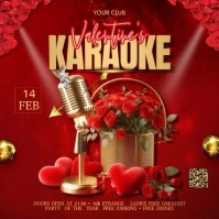 Valentines Karaoke Instagram Post template