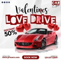 Valentines Love Drive Instagram Post template