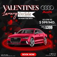 Valentines Luxury Car Instagram Post template