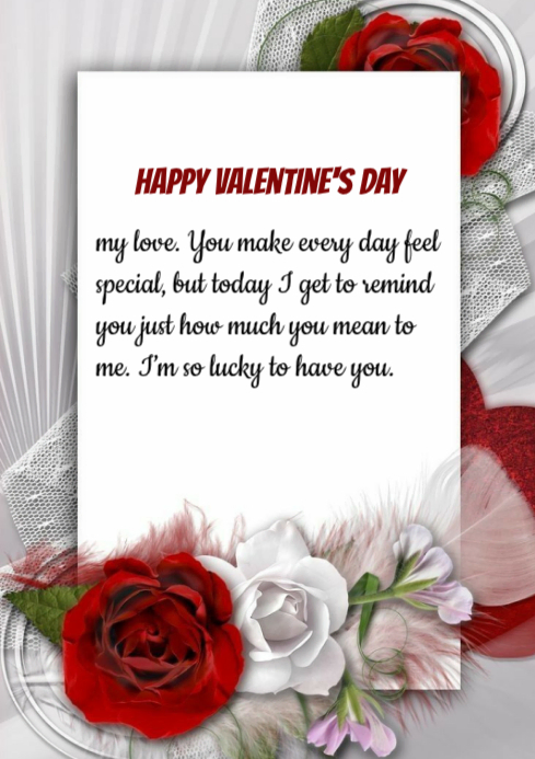 Copy of Valentines message | PosterMyWall